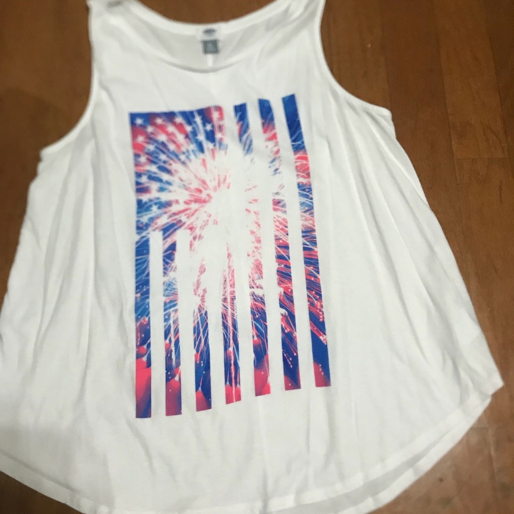 American flag tank